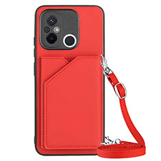 Handyhülle Hülle Luxus Leder Schutzhülle YB3 für Xiaomi Poco C55 Rot