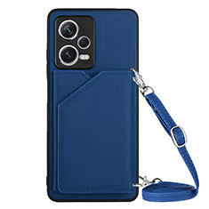 Handyhülle Hülle Luxus Leder Schutzhülle YB3 für Xiaomi Redmi Note 12 Explorer Blau