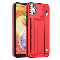 Handyhülle Hülle Luxus Leder Schutzhülle YB4 für Samsung Galaxy F04 Rot