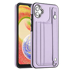 Handyhülle Hülle Luxus Leder Schutzhülle YB4 für Samsung Galaxy F04 Violett