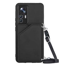 Handyhülle Hülle Luxus Leder Schutzhülle YB4 für Xiaomi Redmi K50 Ultra 5G Schwarz