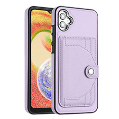 Handyhülle Hülle Luxus Leder Schutzhülle YB5 für Samsung Galaxy F04 Violett