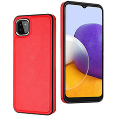 Handyhülle Hülle Luxus Leder Schutzhülle YB6 für Samsung Galaxy A22 5G Rot