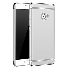Handyhülle Hülle Luxus Metall Rahmen und Kunststoff für Xiaomi Mi Note 2 Special Edition Silber