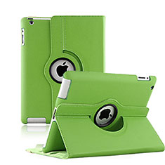 Handyhülle Hülle Rotierende Tasche Leder für Apple iPad 3 Grün