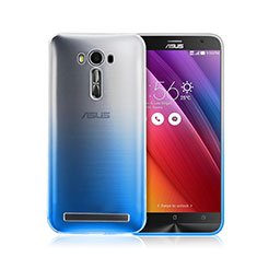 Handyhülle Hülle Schutzhülle Durchsichtig Farbverlauf für Asus Zenfone 2 Laser ZE500KL ZE550KL Blau