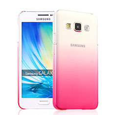 Handyhülle Hülle Schutzhülle Durchsichtig Farbverlauf für Samsung Galaxy DS A300G A300H A300M Rosa