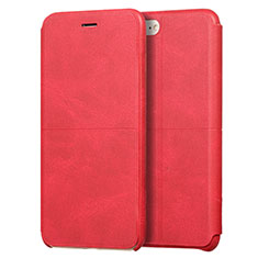 Handyhülle Hülle Stand Tasche Leder für Apple iPhone 7 Rot