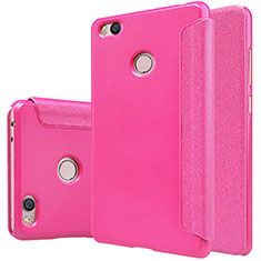 Handyhülle Hülle Stand Tasche Leder für Xiaomi Mi 4S Pink