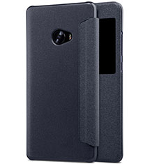 Handyhülle Hülle Stand Tasche Leder für Xiaomi Mi Note 2 Special Edition Schwarz
