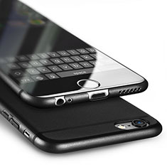 Handyhülle Hülle Ultra Dünn Schutzhülle Matt U02 für Apple iPhone 6 Plus Schwarz