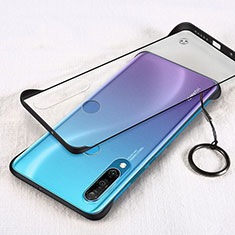 Handyhülle Hülle Ultra Dünn Schutzhülle Tasche Durchsichtig Transparent Matt H03 für Huawei P30 Lite XL Schwarz