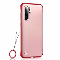 Handyhülle Hülle Ultra Dünn Schutzhülle Tasche Durchsichtig Transparent Matt U01 für Huawei P30 Pro Rot