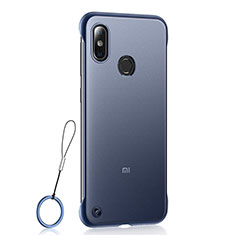 Handyhülle Hülle Ultra Dünn Schutzhülle Tasche Durchsichtig Transparent Matt U01 für Xiaomi Mi 8 Blau