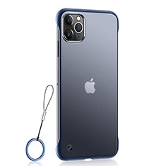 Handyhülle Hülle Ultra Dünn Schutzhülle Tasche Durchsichtig Transparent Matt U02 für Apple iPhone 11 Pro Blau