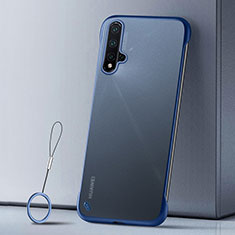 Handyhülle Hülle Ultra Dünn Schutzhülle Tasche Durchsichtig Transparent Matt U02 für Huawei Nova 5 Blau