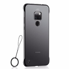 Handyhülle Hülle Ultra Dünn Schutzhülle Tasche Durchsichtig Transparent Matt U03 für Huawei Mate 20 Schwarz