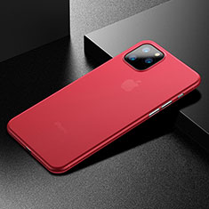 Handyhülle Hülle Ultra Dünn Schutzhülle Tasche Durchsichtig Transparent Matt U04 für Apple iPhone 11 Pro Max Rot