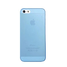 Handyhülle Hülle Ultradünn Tasche Durchsichtig Transparent Matt für Apple iPhone 5 Blau