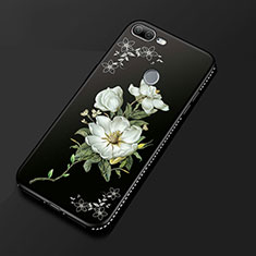Handyhülle Silikon Hülle Gummi Schutzhülle Blumen für Huawei Honor 9 Lite Schwarz