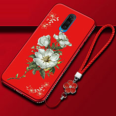 Handyhülle Silikon Hülle Gummi Schutzhülle Blumen für Oppo RX17 Pro Plusfarbig