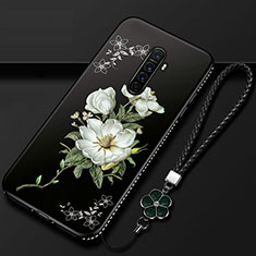 Handyhülle Silikon Hülle Gummi Schutzhülle Blumen für Realme X2 Pro Weiß