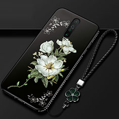 Handyhülle Silikon Hülle Gummi Schutzhülle Blumen für Xiaomi Redmi K30i 5G Weiß