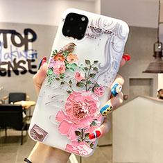 Handyhülle Silikon Hülle Gummi Schutzhülle Blumen H06 für Apple iPhone 11 Pro Rosa
