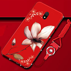 Handyhülle Silikon Hülle Gummi Schutzhülle Blumen S02 für Xiaomi Redmi 8A Fuchsie
