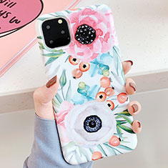 Handyhülle Silikon Hülle Gummi Schutzhülle Blumen S05 für Apple iPhone 11 Pro Plusfarbig