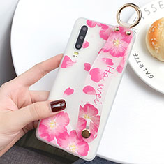 Handyhülle Silikon Hülle Gummi Schutzhülle Blumen S08 für Huawei P30 Rosa