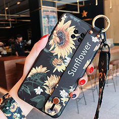 Handyhülle Silikon Hülle Gummi Schutzhülle Flexible Blumen für Xiaomi Mi 10i 5G Gelb