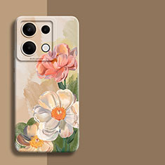 Handyhülle Silikon Hülle Gummi Schutzhülle Flexible Blumen für Xiaomi Redmi Note 13 Pro 5G Plusfarbig