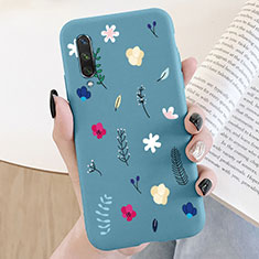 Handyhülle Silikon Hülle Gummi Schutzhülle Flexible Blumen K07 für Xiaomi Mi A3 Plusfarbig