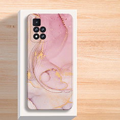Handyhülle Silikon Hülle Gummi Schutzhülle Flexible Modisch Muster für Xiaomi Poco M4 Pro 5G Rosa