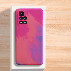 Handyhülle Silikon Hülle Gummi Schutzhülle Flexible Modisch Muster für Xiaomi Poco X4 NFC Pink