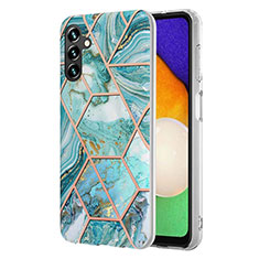 Handyhülle Silikon Hülle Gummi Schutzhülle Flexible Modisch Muster Y01B für Samsung Galaxy A04s Minzgrün