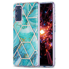 Handyhülle Silikon Hülle Gummi Schutzhülle Flexible Modisch Muster Y01B für Samsung Galaxy S20 FE 5G Minzgrün