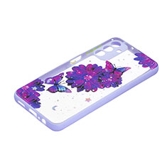 Handyhülle Silikon Hülle Gummi Schutzhülle Flexible Modisch Muster Y01X für Samsung Galaxy A13 5G Violett