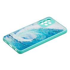 Handyhülle Silikon Hülle Gummi Schutzhülle Flexible Modisch Muster Y01X für Samsung Galaxy A52 5G Grün