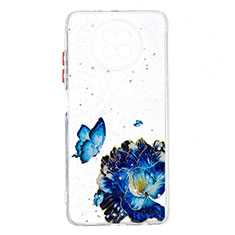 Handyhülle Silikon Hülle Gummi Schutzhülle Flexible Modisch Muster Y01X für Xiaomi Redmi Note 9T 5G Blau