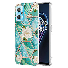 Handyhülle Silikon Hülle Gummi Schutzhülle Flexible Modisch Muster Y02B für Realme 9 Pro+ Plus 5G Grün