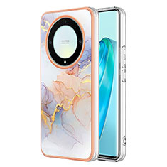 Handyhülle Silikon Hülle Gummi Schutzhülle Flexible Modisch Muster Y03B für Huawei Honor Magic5 Lite 5G Helles Lila