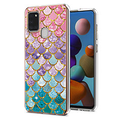 Handyhülle Silikon Hülle Gummi Schutzhülle Flexible Modisch Muster Y03B für Samsung Galaxy A21s Bunt