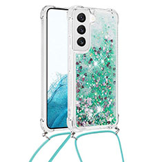 Handyhülle Silikon Hülle Gummi Schutzhülle Flexible Modisch Muster Y03B für Samsung Galaxy S21 Plus 5G Grün