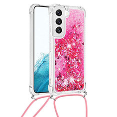 Handyhülle Silikon Hülle Gummi Schutzhülle Flexible Modisch Muster Y03B für Samsung Galaxy S21 Plus 5G Pink