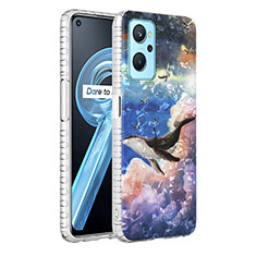 Handyhülle Silikon Hülle Gummi Schutzhülle Flexible Modisch Muster Y04B für Oppo A96 4G Plusfarbig