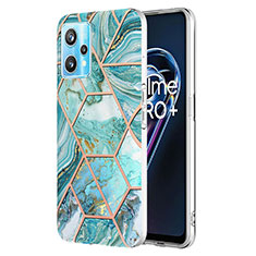 Handyhülle Silikon Hülle Gummi Schutzhülle Flexible Modisch Muster Y04B für Realme 9 Pro 5G Minzgrün