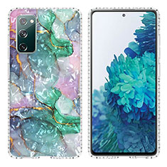 Handyhülle Silikon Hülle Gummi Schutzhülle Flexible Modisch Muster Y04B für Samsung Galaxy S20 FE 4G Grün