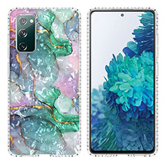 Handyhülle Silikon Hülle Gummi Schutzhülle Flexible Modisch Muster Y04B für Samsung Galaxy S20 Lite 5G Grün